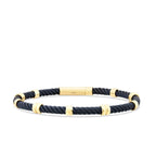 Gold Spiral-Detail Men’s Bracelet