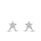 0.13 Carat Diamond Star Earrings