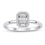 0.11 Carat Diamond Baguette Ring