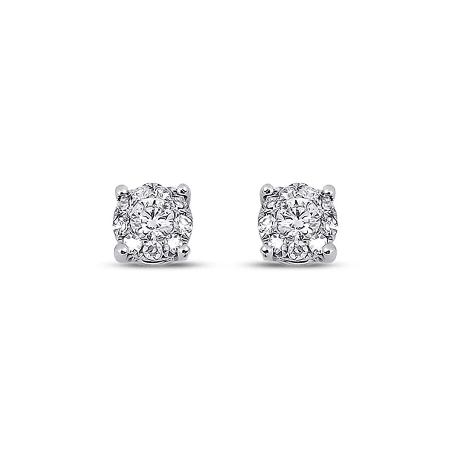 0.16 Carat Diamond Solitaire Earrings
