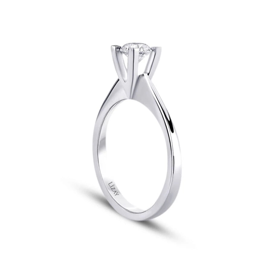 0.15 Carat Diamond Round Solitaire Engagement Ring