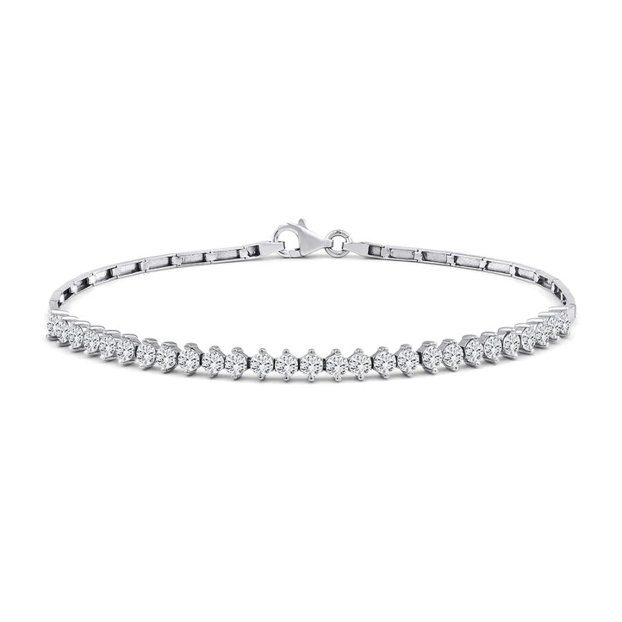 Klassisches goldenes Tennisarmband