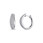 0.77 Carat Diamond Hoop Earrings
