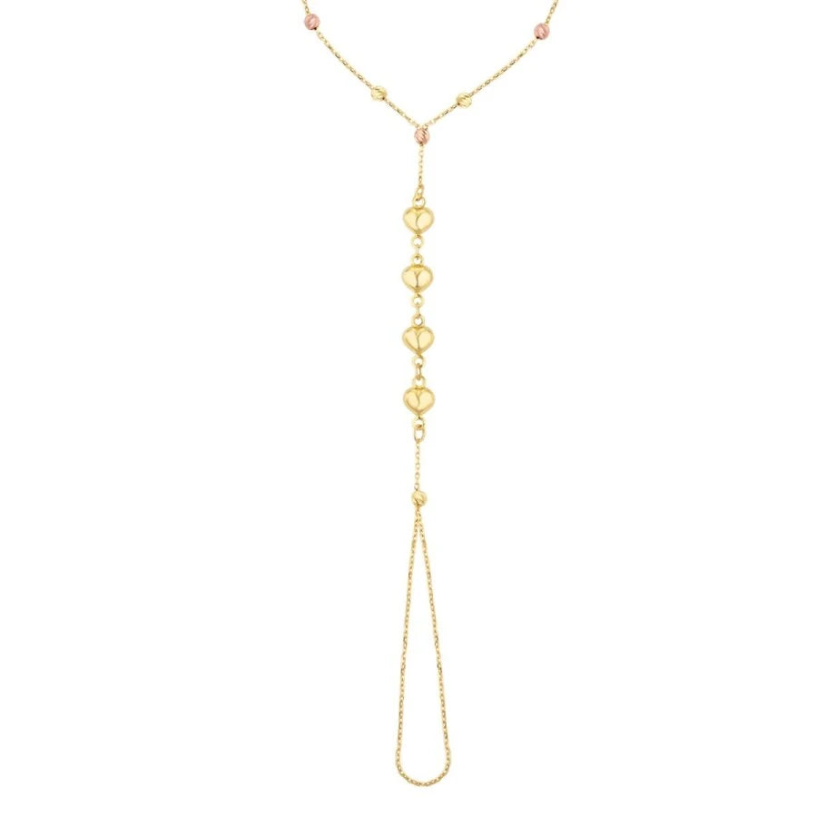 Armband mit goldener Kugel und Herzform