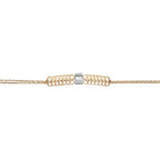 Armband mit 0,32 Karat Diamanten im Baguetteschliff
