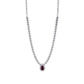 2.00 Carat Diamond Ruby Neckband