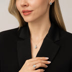 0.60 ct. Diamant Blauer Topas Ring