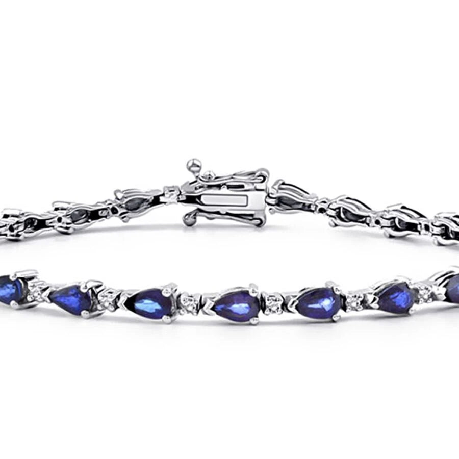 6,18 Karat Diamant-Saphir-Armband