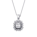 0.12 Carat Diamond Baguette Necklace
