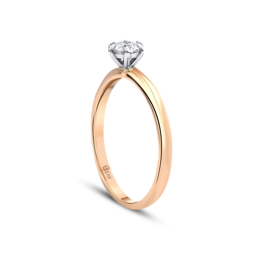 0.30 Carat Diamond Round Solitaire Engagement Ring