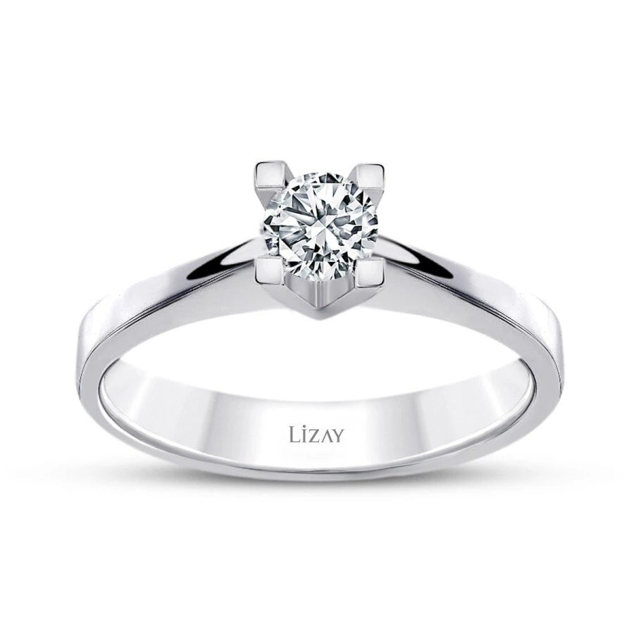 0.25 Carat Diamond Round Solitaire Engagement Ring