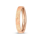 Rose Gold Patterned Wedding Band