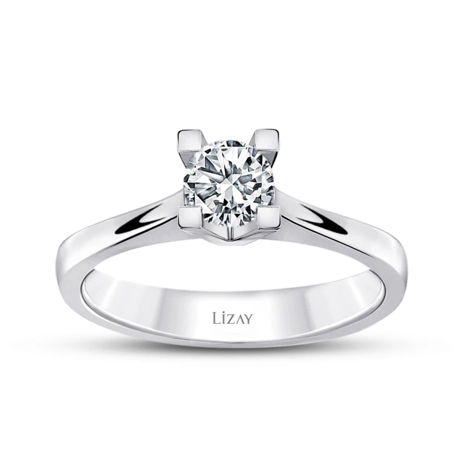 0.40 Carat Diamond Round Solitaire Engagement Ring