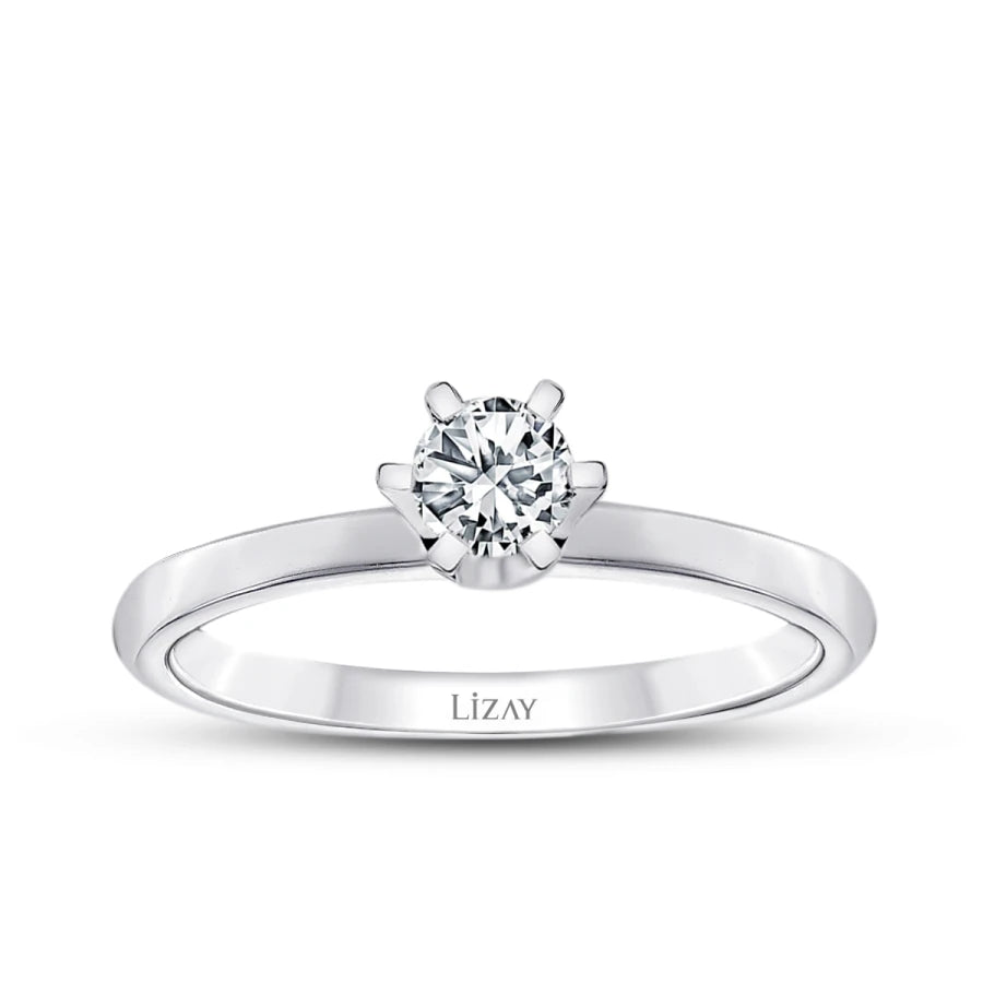 0.30 Carat Diamond Round Solitaire Engagement Ring