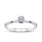 0.10 Carat Diamond Round Solitaire Engagement Ring