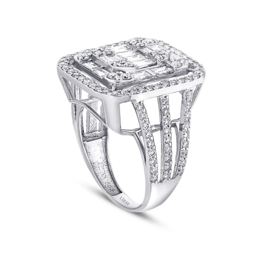 2.64 Carat Diamond Baguette Ring