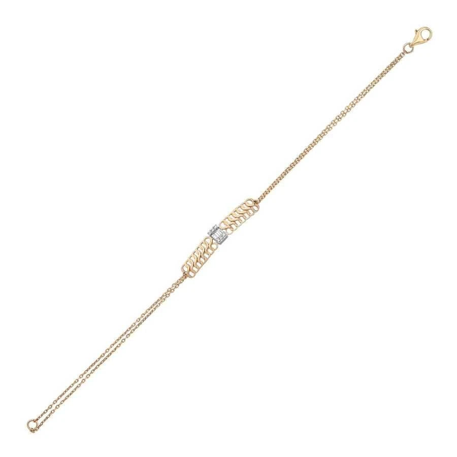 Armband mit 0,32 Karat Diamanten im Baguetteschliff