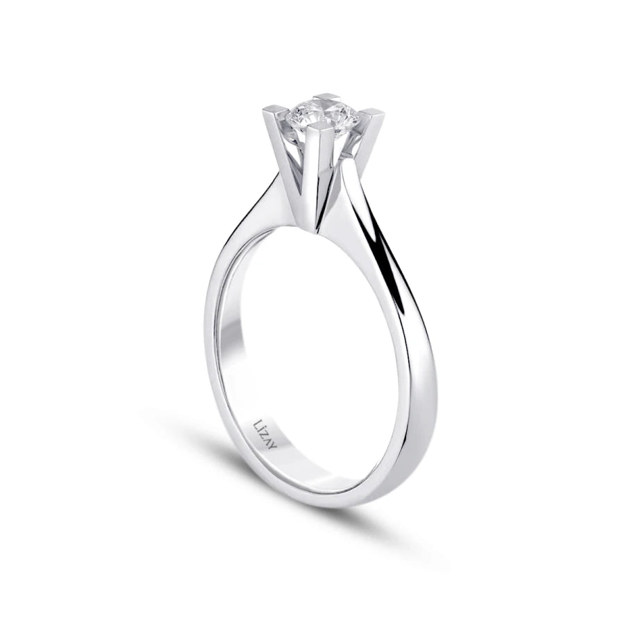 0.40 Carat Diamond Round Solitaire Engagement Ring