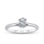 0.40 Carat Diamond Oval Solitaire Engagement Ring
