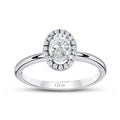 0.40 Carat Diamond Oval Solitaire Engagement Ring