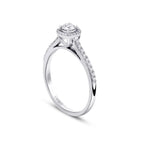 0.32 Carat Diamond Round Solitaire Engagement Ring