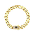 Gold Gourmet-Verschluss Armband