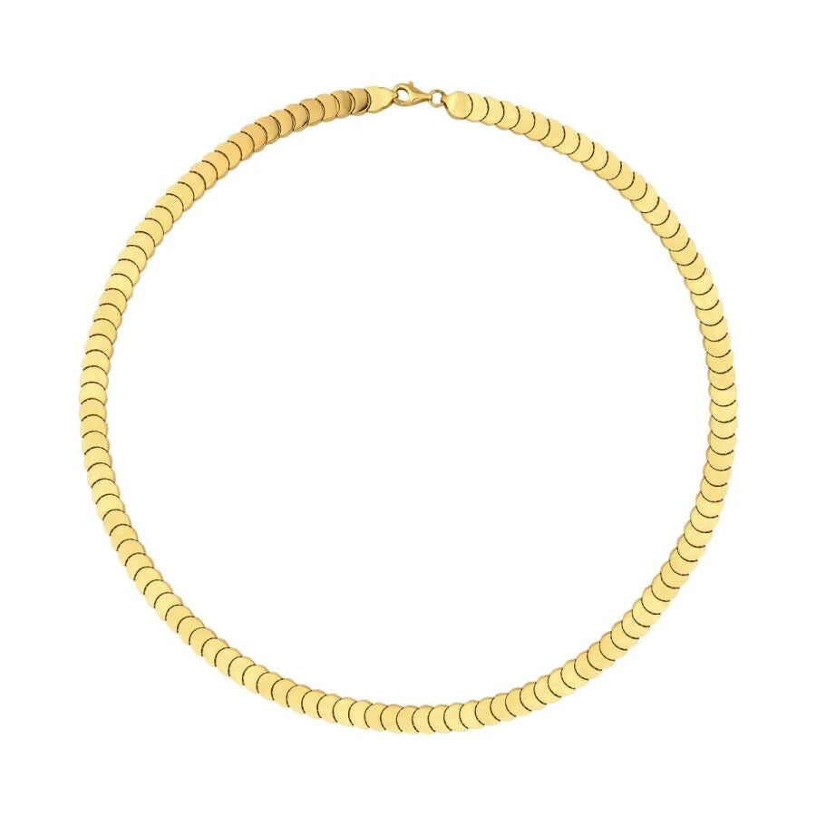 Gold Patterned Necklace