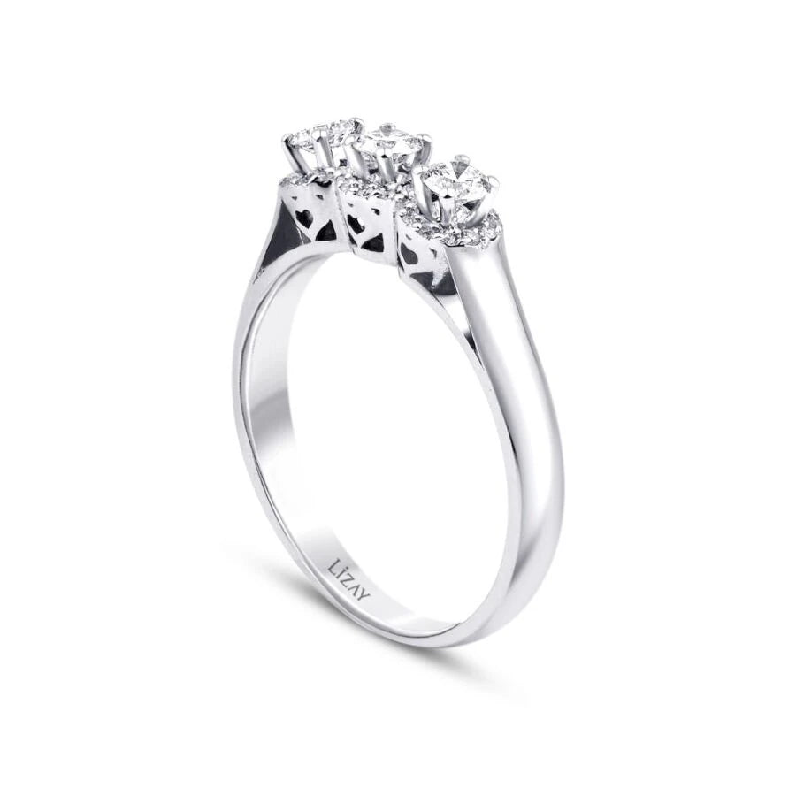 0.32 Carat Diamond Tria Ring