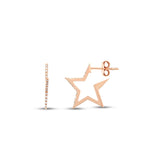 0.10 Carat Diamond Star Earrings