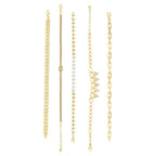 Gold Triangle Stone Bracelet