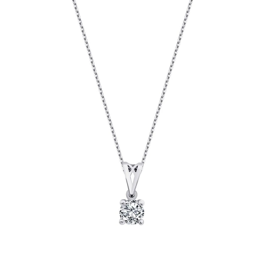 0.24 Carat Diamond Solitaire Necklace