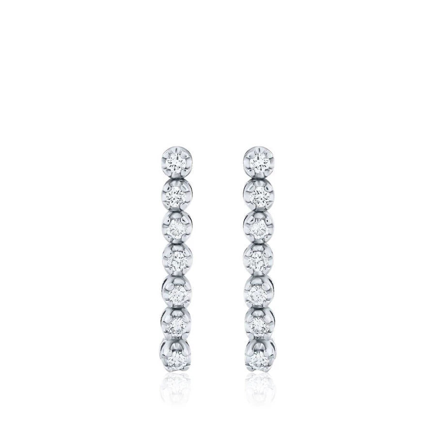 0.47 Carat Diamond Seven-Stone Earrings