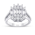 1.36 Carat Diamond Baguette Ring