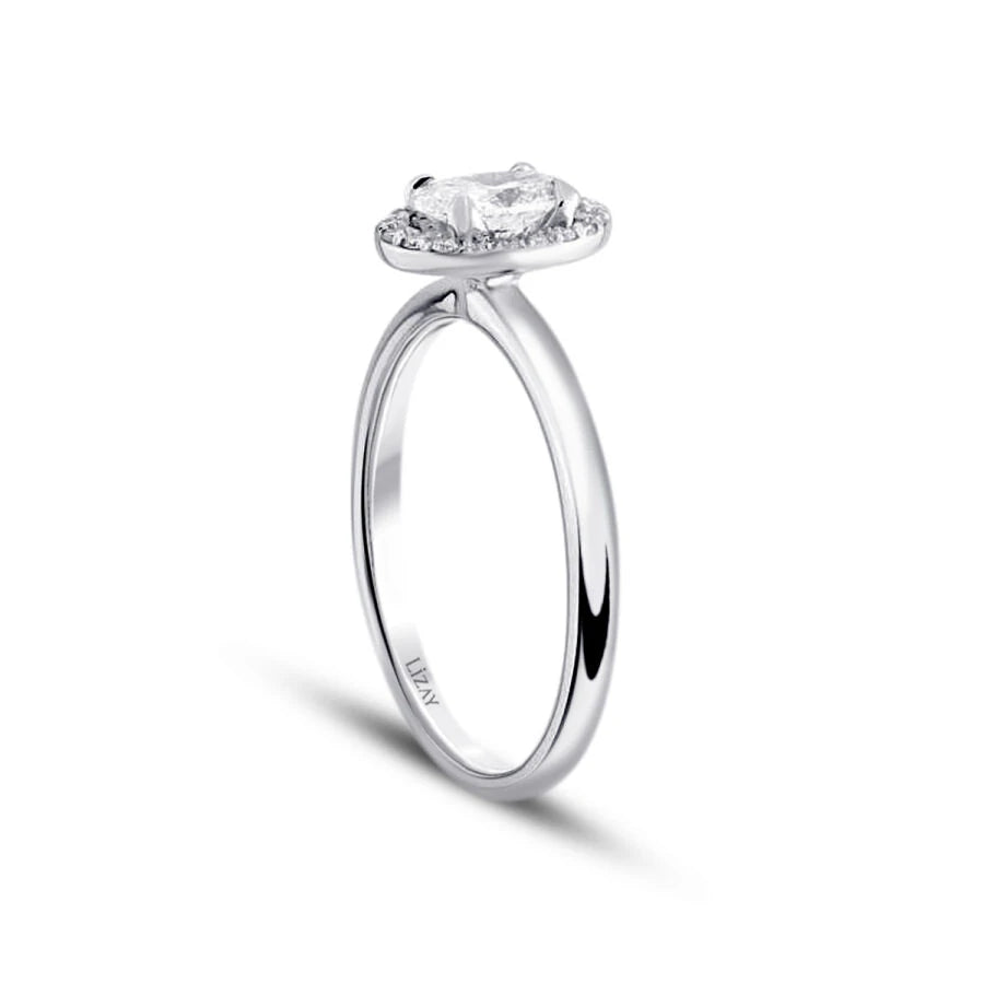 0.40 Carat Diamond Oval Solitaire Engagement Ring