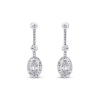 0.14 Carat Diamond Baguette Earrings