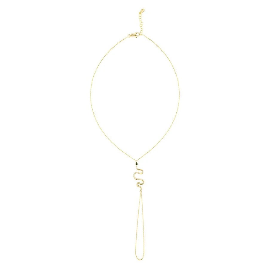 Armband aus Gold mit Schlangenhandkette