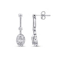 0.14 Carat Diamond Baguette Earrings