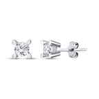 0.90 Carat Diamond Solitaire Earrings