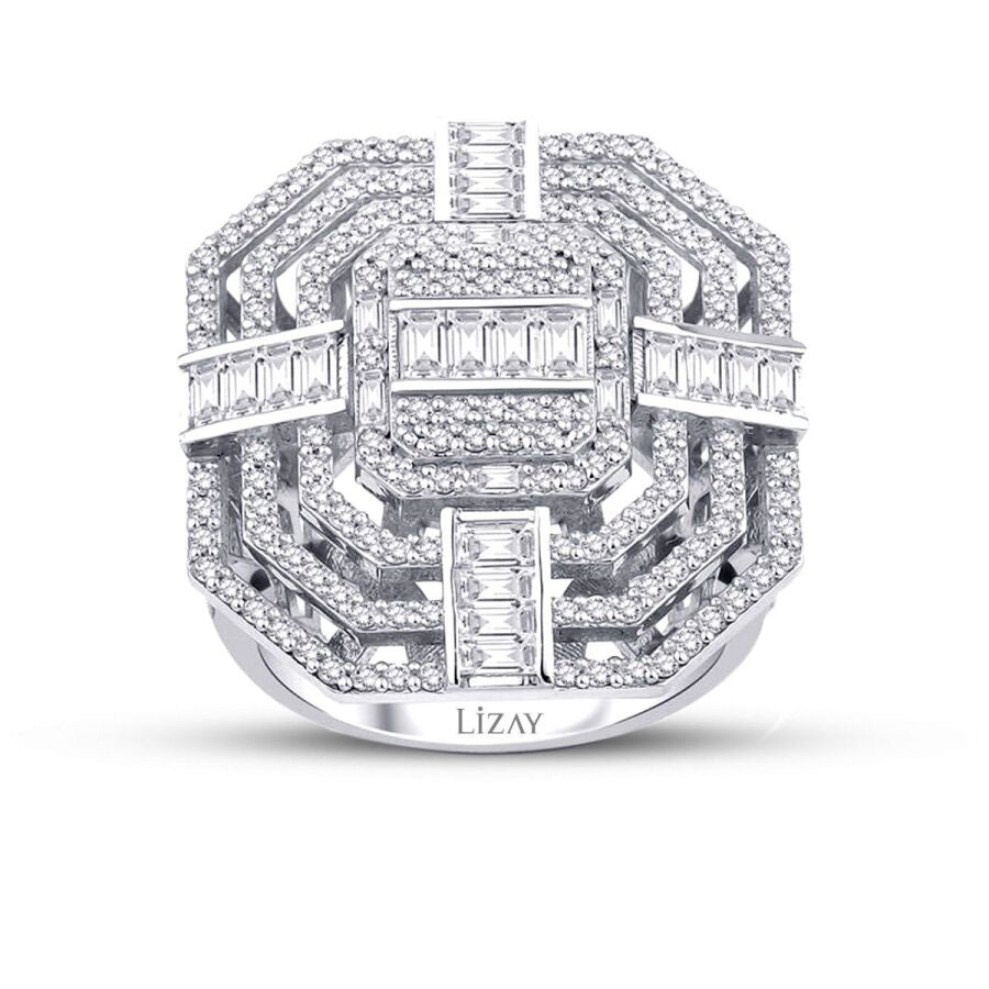 1.98 Carat Diamond Baguette Ring