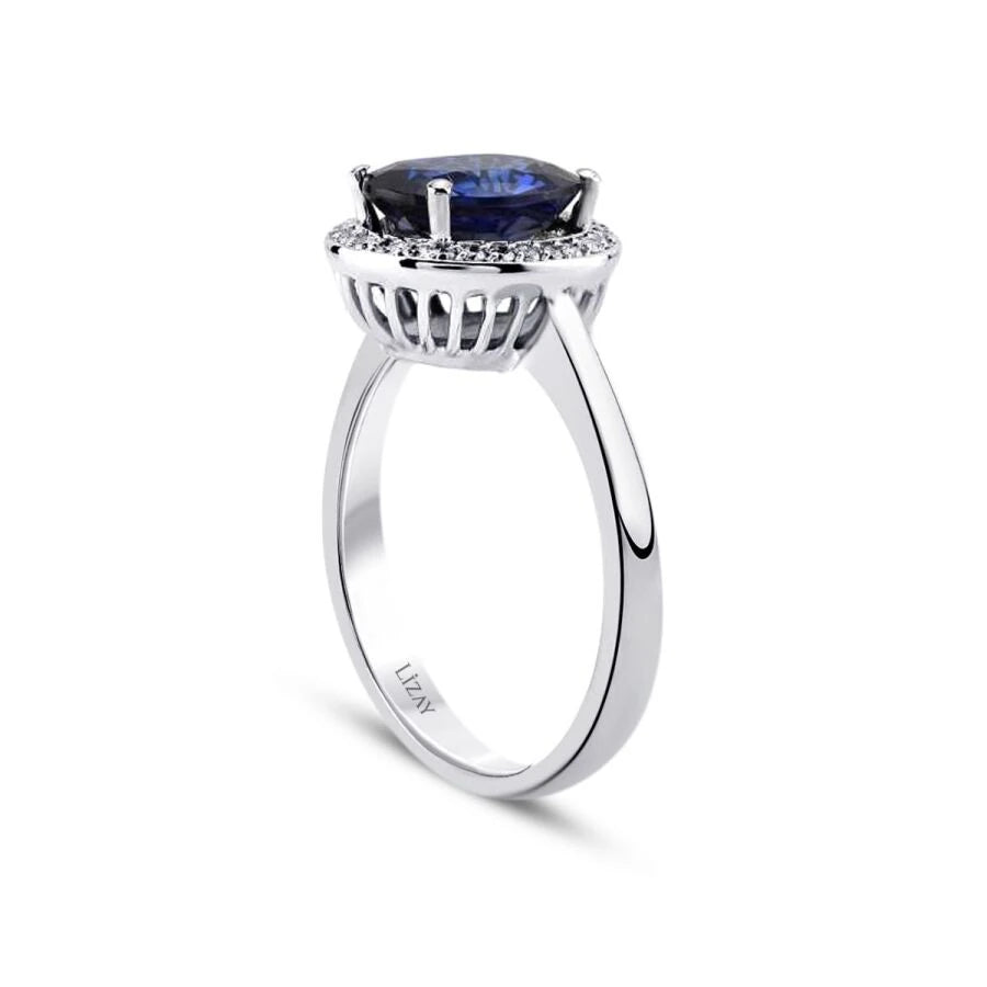 2,42 Karat Diamant-Saphir-Ring