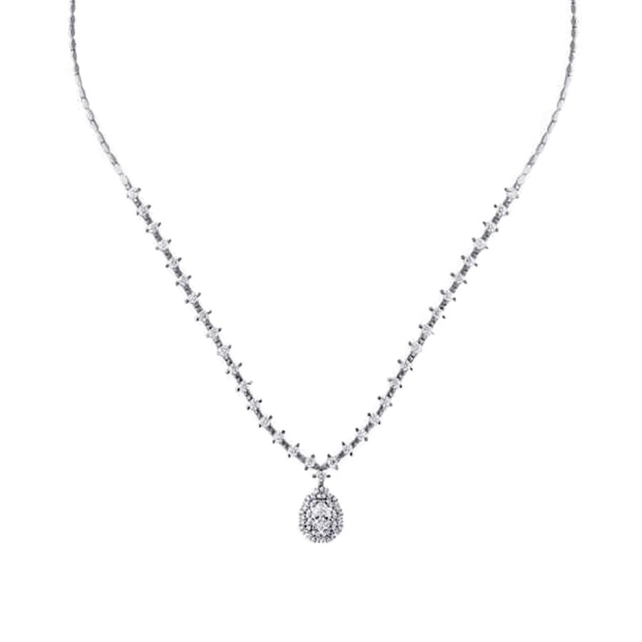 Halsband mit Goldreihen-Steindesign