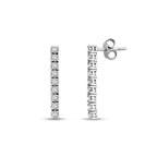 0.79 Carat Diamond Tennis Earrings