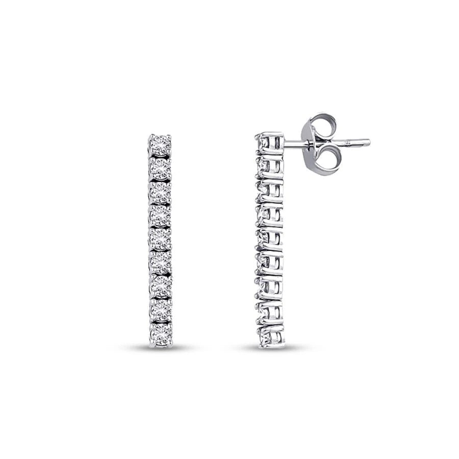 0.79 Carat Diamond Tennis Earrings