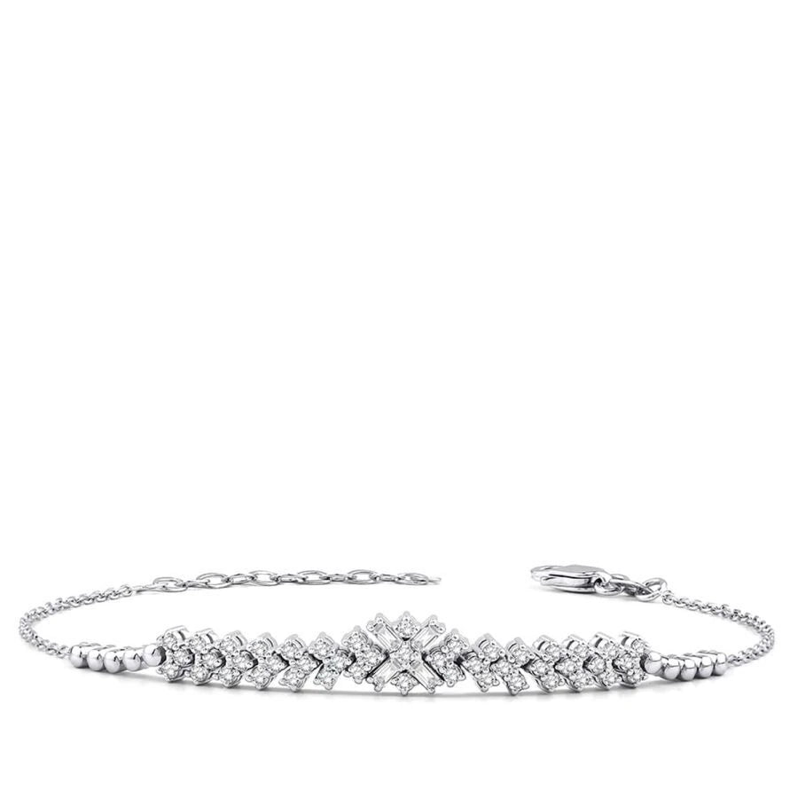 0,53 Karat Diamant-Baguette-Armband