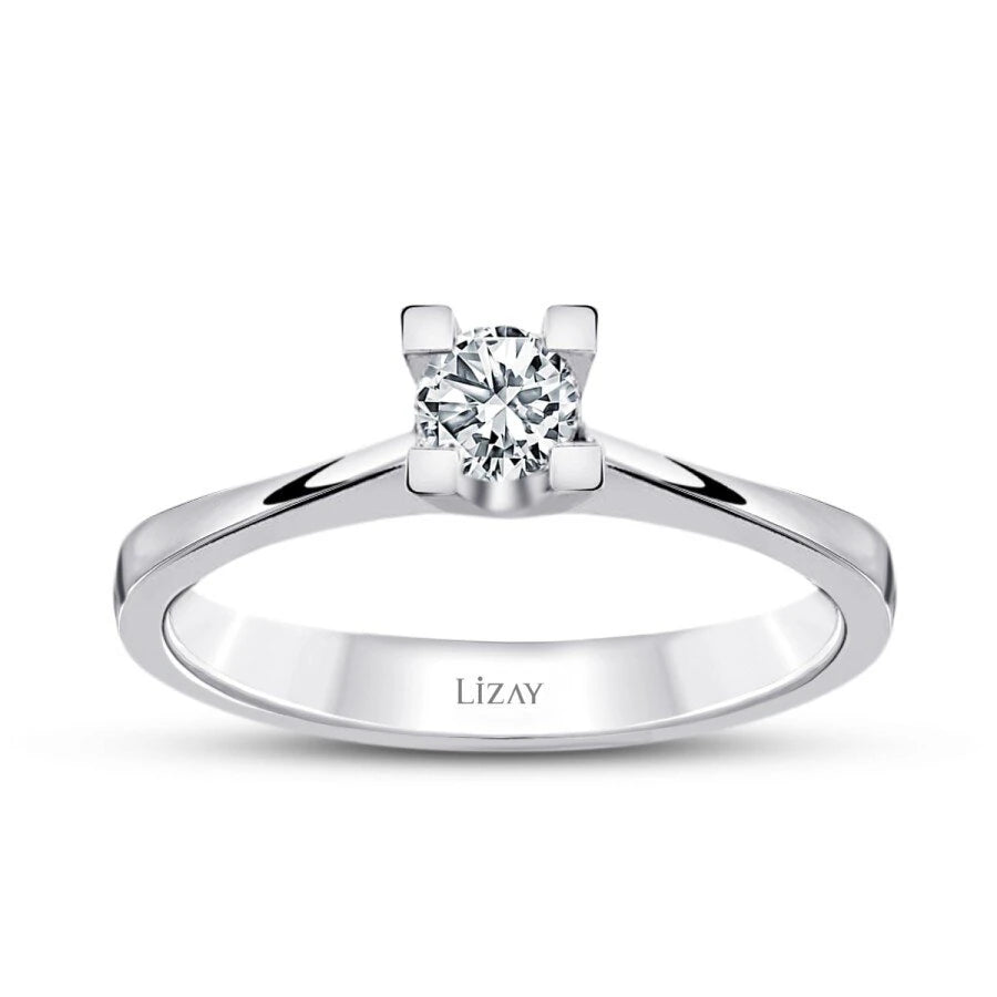 0.20 Carat Diamond Round Solitaire Engagement Ring
