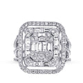 2.64 Carat Diamond Baguette Ring