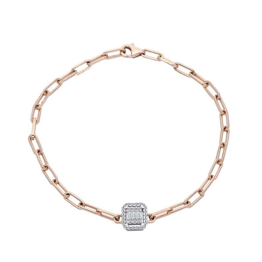 0,17 Karat Diamant-Baguette-Armband