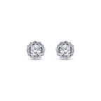 0.37 Carat Diamond Solitaire Earrings