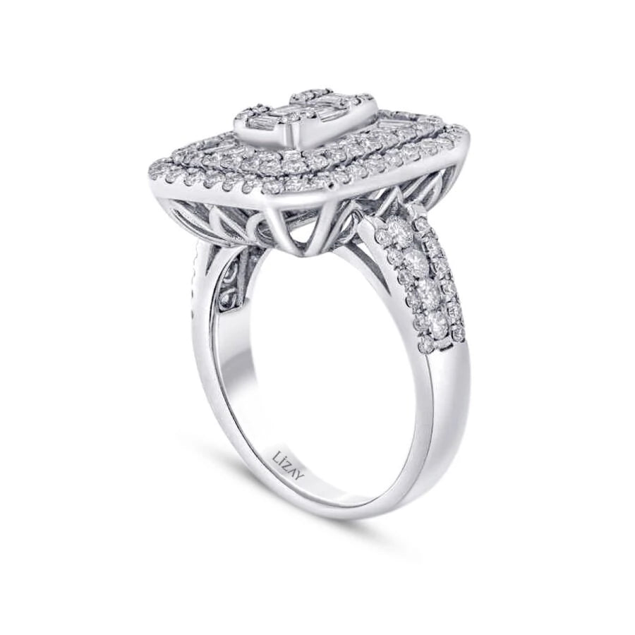 2,15 Karat Diamant-Baguette-Ring