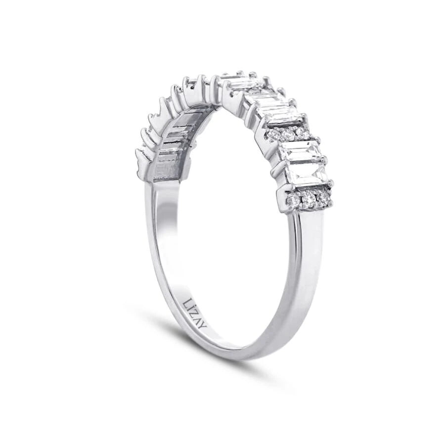 0,47 Karat Diamant-Baguette-Ring (Halb-Ewigkeit)